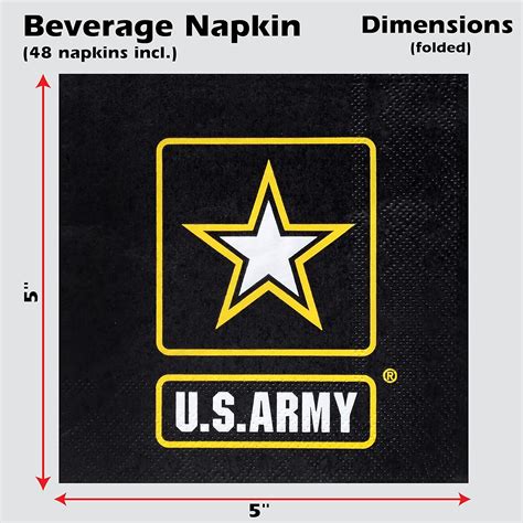 Havercamp U.S. Army Beverage Napkins (48 pcs.)! 48 India | Ubuy