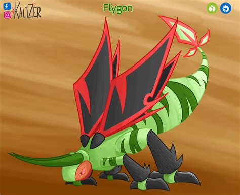 Pokemon variants #19: Bug/Dragon Flygon! by light-rocket on DeviantArt