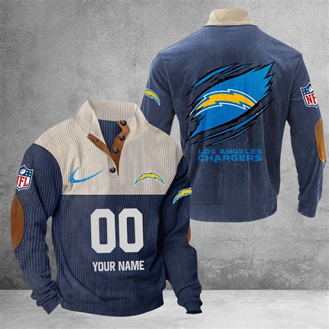 Los Angeles Chargers Sport Buttoned Collar SweatShirt – Timedea
