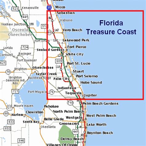 Map Of Florida West Coast Towns - Map Of Florida East Coast Beach Towns ...