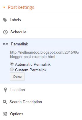 Image result for Blogger Permalink