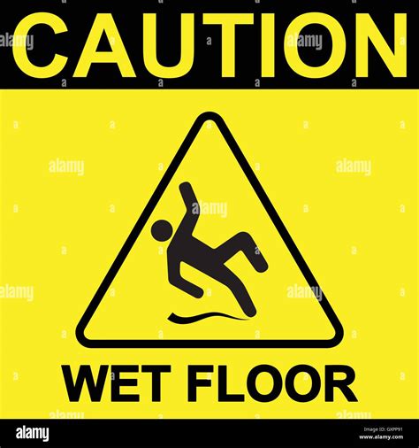 Caution Wet Floor Logo