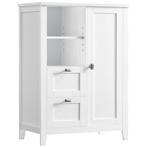 VASAGLE Bathroom Floor Storage Cabinet, Bathroom Cabinet Freestanding ...