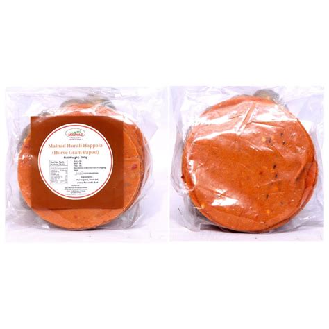 Malnad Horse Gram Papad (Hurali Kalina Happala) | From Just Malnad ...