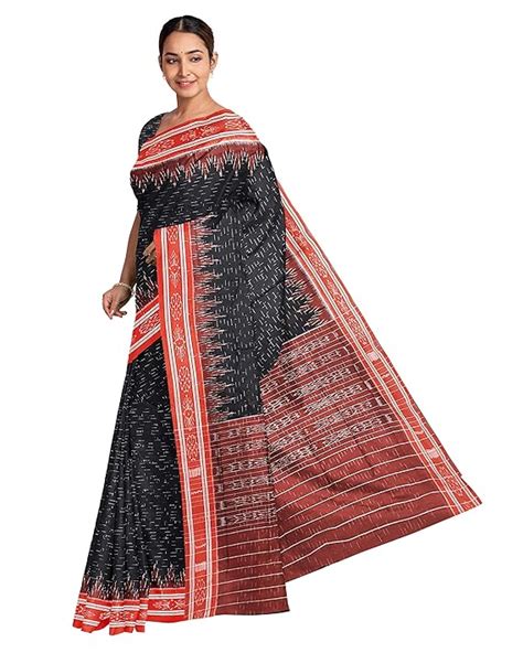 Buy FLOWRINA Odisha Sambalpuri Handloom Ikat Women's Cotton Saree ...