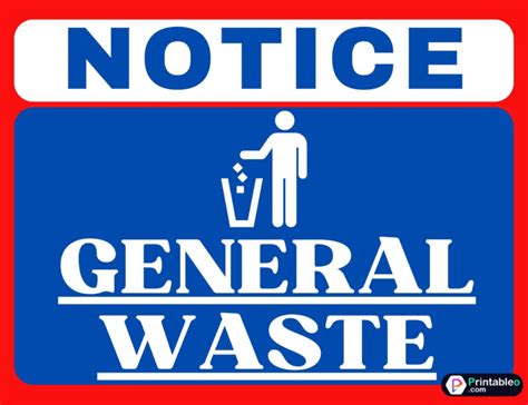 Image result for Household Garbage Sign