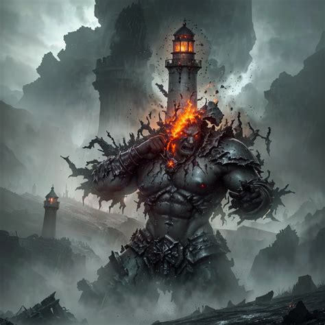 Orc Army light house attempts created with SeaArt AI