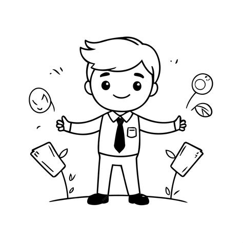 Business Black and White Illustration 的图像结果