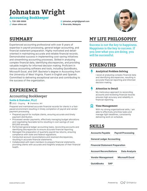 3 Successful Accounting Bookkeeper Resume Examples And Writing Tips for ...