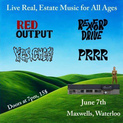 Red Output LIVE in Waterloo for All Ages Tickets, Maxwells Concerts And ...