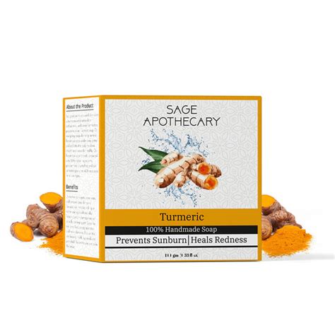 Turmeric Handmade Soap -(PACK OF 3X100GM) – Sage Apothecary