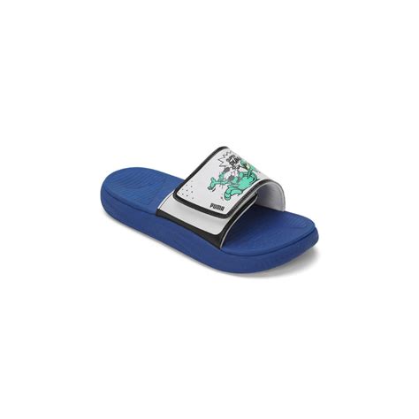 Buy Puma Softride Slide Super Mens Blue Slides Online