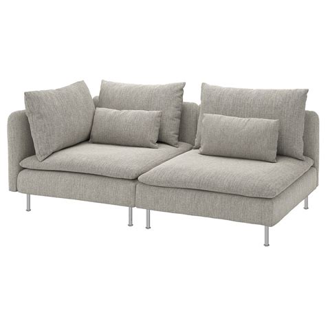 SÖDERHAMN 3-seat sofa, with open end/Viarp beige/brown - IKEA