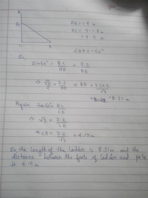 An electrician wants to repair an electric connection on a pole of ...