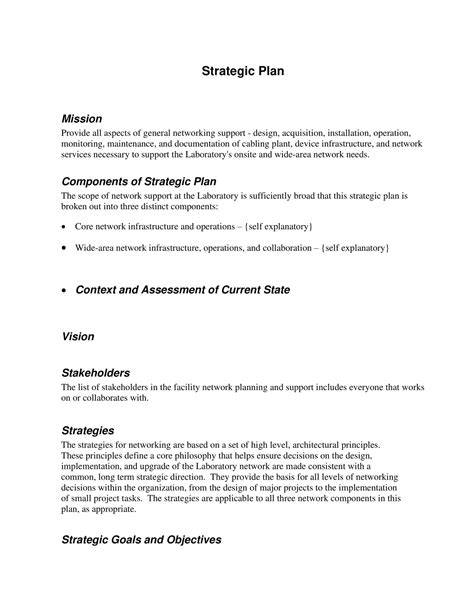 Strategic Plan Examples 的图像结果
