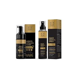 Lumiere Intima Unisex Hair Removal Spray and Male Foam Intimate Wash ...