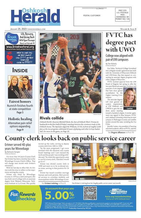 January 25, 2023 Oshkosh Herald - Oshkosh Herald