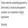 Write a Warning Letters for Outstanding Payment. - Brainly.in
