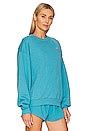 alo Accolade Crew Neck in Blue Splash | REVOLVE