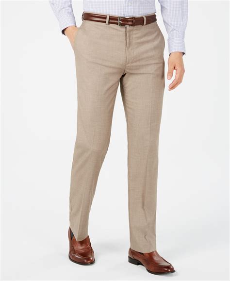 Mens Tan Dress Pants Slim at Samantha Tennant blog
