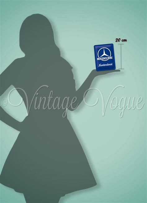 Nostalgic Art Retro Blechschild "Mercedes Benz Kundendienst" 15x20 cm ⋆ ...