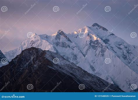 Rakaposhi Mountain Peak in Hunza Valley, Gilgit Baltistan, Pakistan ...
