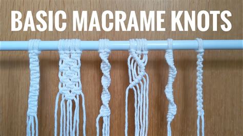 Image result for Basic Macrame Knots Tutorial