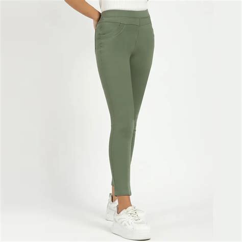 Stretchable Jegging - Green Ultra Stretchable Comfort and Style