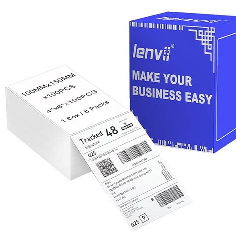 LENVII 4 x 6 inches Direct Thermal Labels Sticker,100mm x 150mm Thermal ...