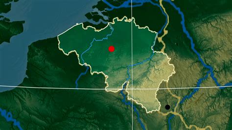 Belgium Physical Map