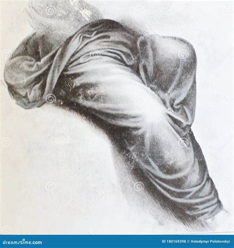 Etude of Drapery for Painting Saint Anne by Leonardo Da Vinci in a ...