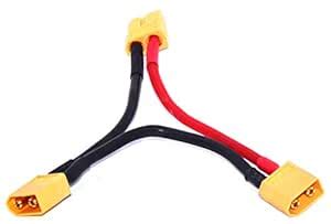 MA XT60 10cm 14AWG Smart Dual Extension Y Splitter Series Battery ...