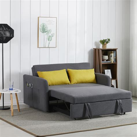 Zechuan Futon Sleeper Sofa Bed with Pull Out Bed, Convertible Sofa ...