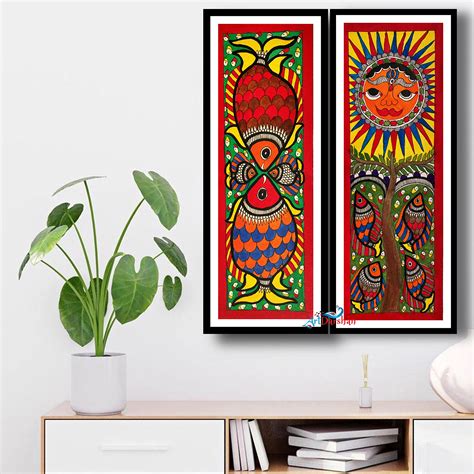 Artdarshan Madhubani Paintings With Frame For Home Decoration ...