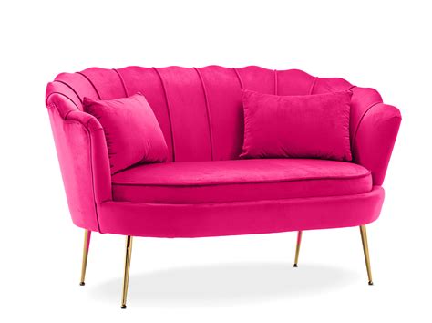 Velvet Dark Pink 2 Seat Daisy Accent Chair – Stunning Chairs