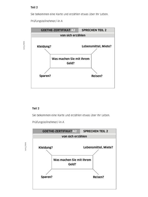 A1 Sprechen Teil 2 Practice 的图像结果