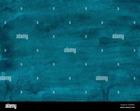 Watercolor deep marine blue color background texture painting. Hand ...