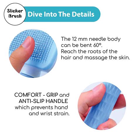 Self Cleaning Slicker Brush For Dogs & Cats - Papa Pawsome