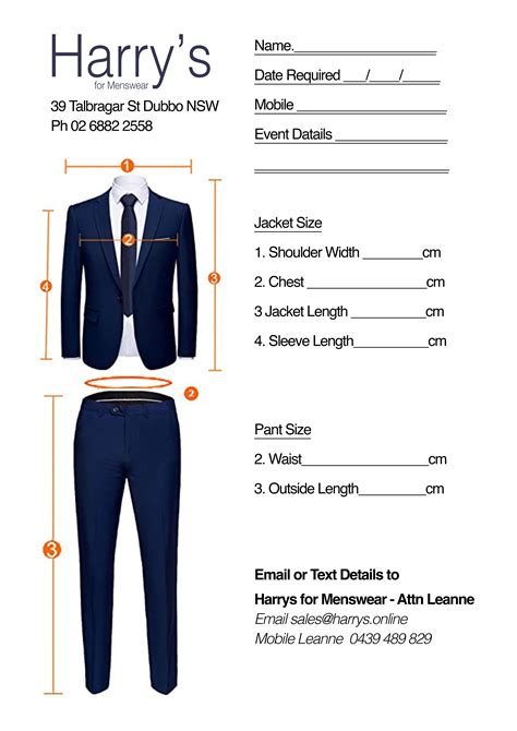 Standard Suit Size Measurements at Olga Meyers blog