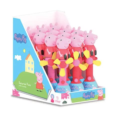 Peppa Pig - Fan with Candies from Peppa Pig in the display - 12 pieces ...