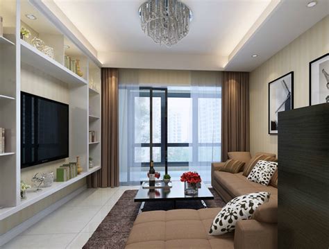 现代二居室86平米12万-长安九里装修案例-北京房天下家居装修网