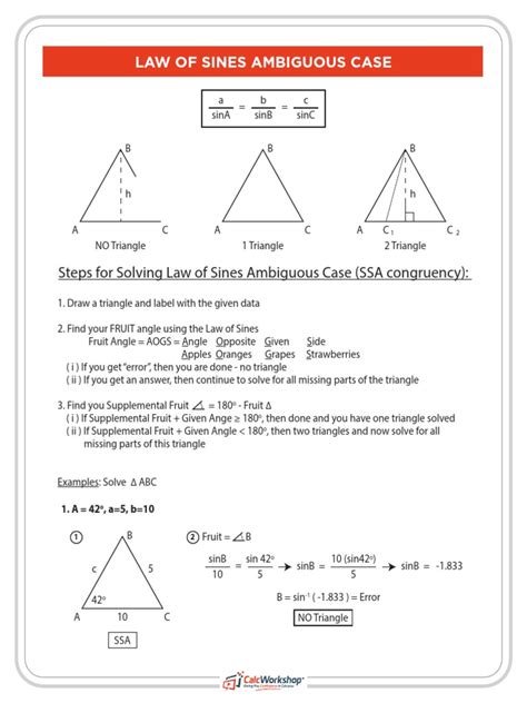 Image result for Ambiguous Case Triangle