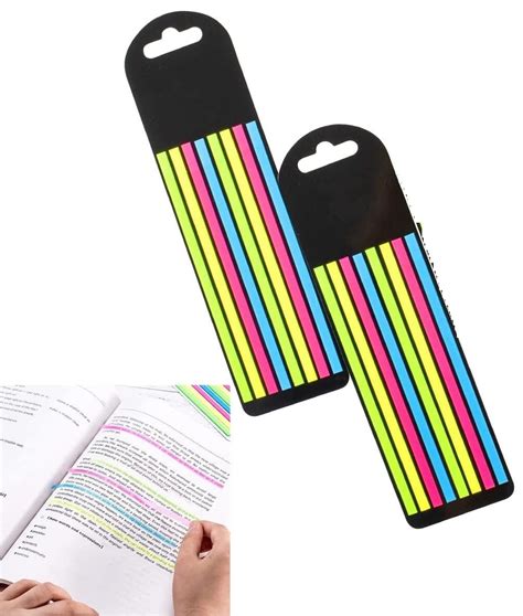 Worison 320pcs Long Page Markers Sticky Index Tabs Transparent Flags ...