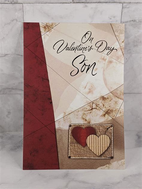 Valentine's Day Son Hearts Card