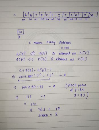 Programming in C: GATE CSE 2017 Set 2 | Question: 55