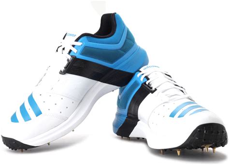 Adidas Adipower Vector Cricket Shoes For Men - Buy White, Blue Color ...