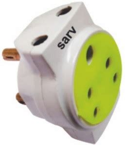 Sarv Three pin plug (pack of 5) Universal Multi Plug Travel Adapter ...