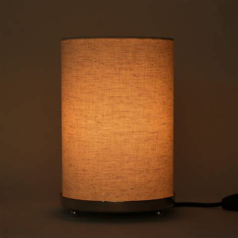 Craftter Textured Round Table Lamp for Home, Office- Off White Shade ...