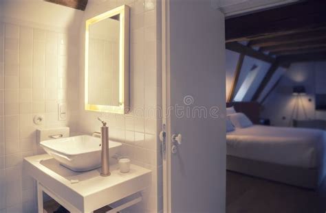 Luxury bathroom in hotel stock photo. Image of water - 35090982