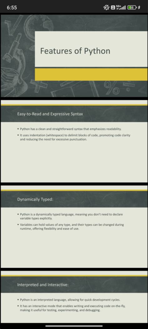 Python UNIT-1 - 6:55 Vo NR write 38 z Features of Python and Expressive ...